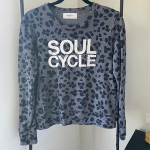 Soul Cycle Leopard Pullover